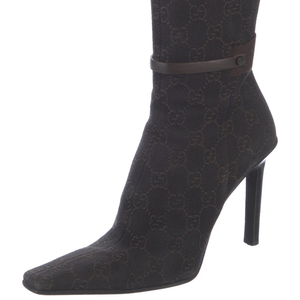 Vintage Gucci Ursula Pointed-Toe Ankle Boots